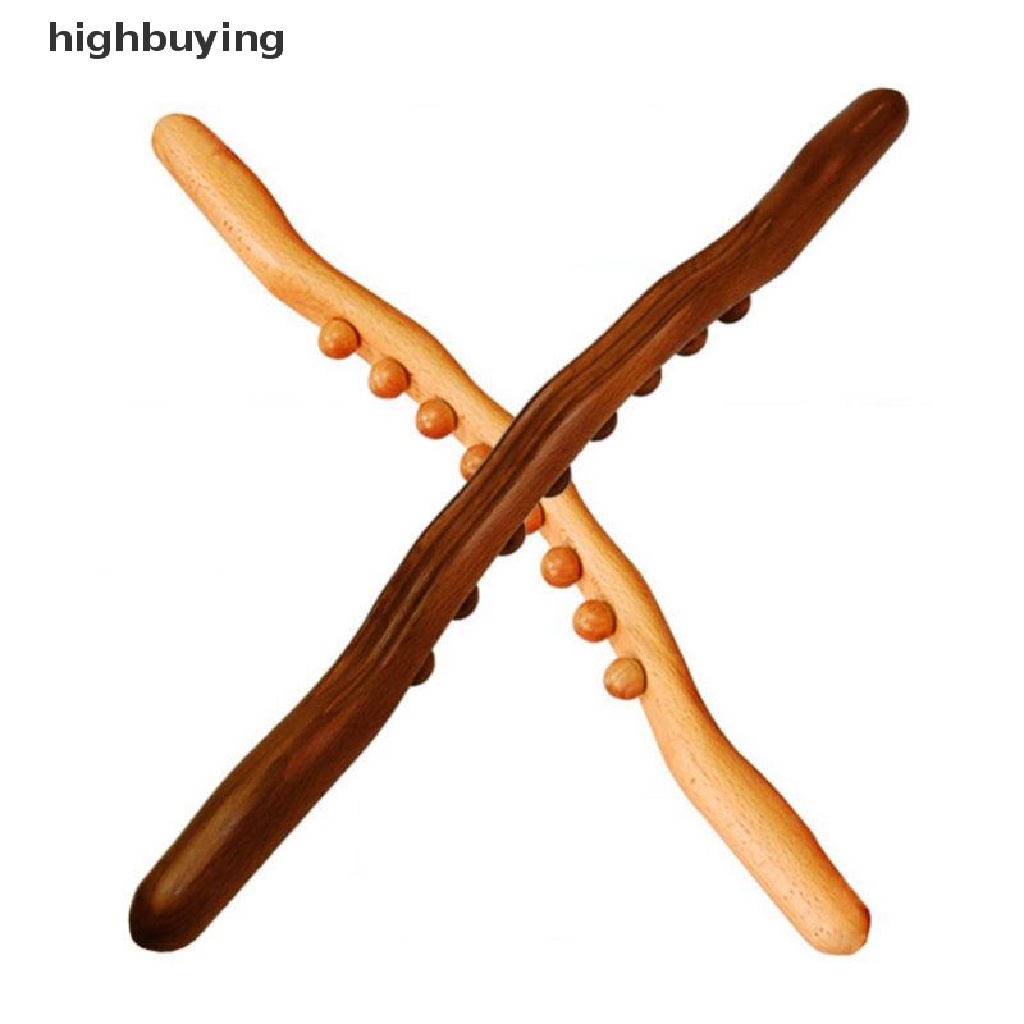 Gậy Mát Xa Lưng 8 Hạt Gỗ Carbon Chuyên Dụng