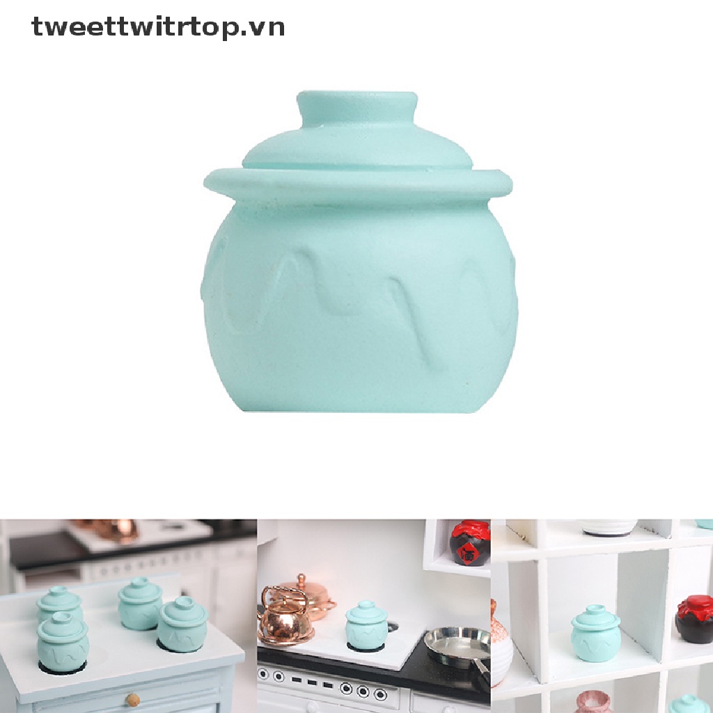 Mô Hình Nồi Nấu Súp Tỷ Lệ 1 / 12 Dùng Trang Trí Nhà Búp Bê