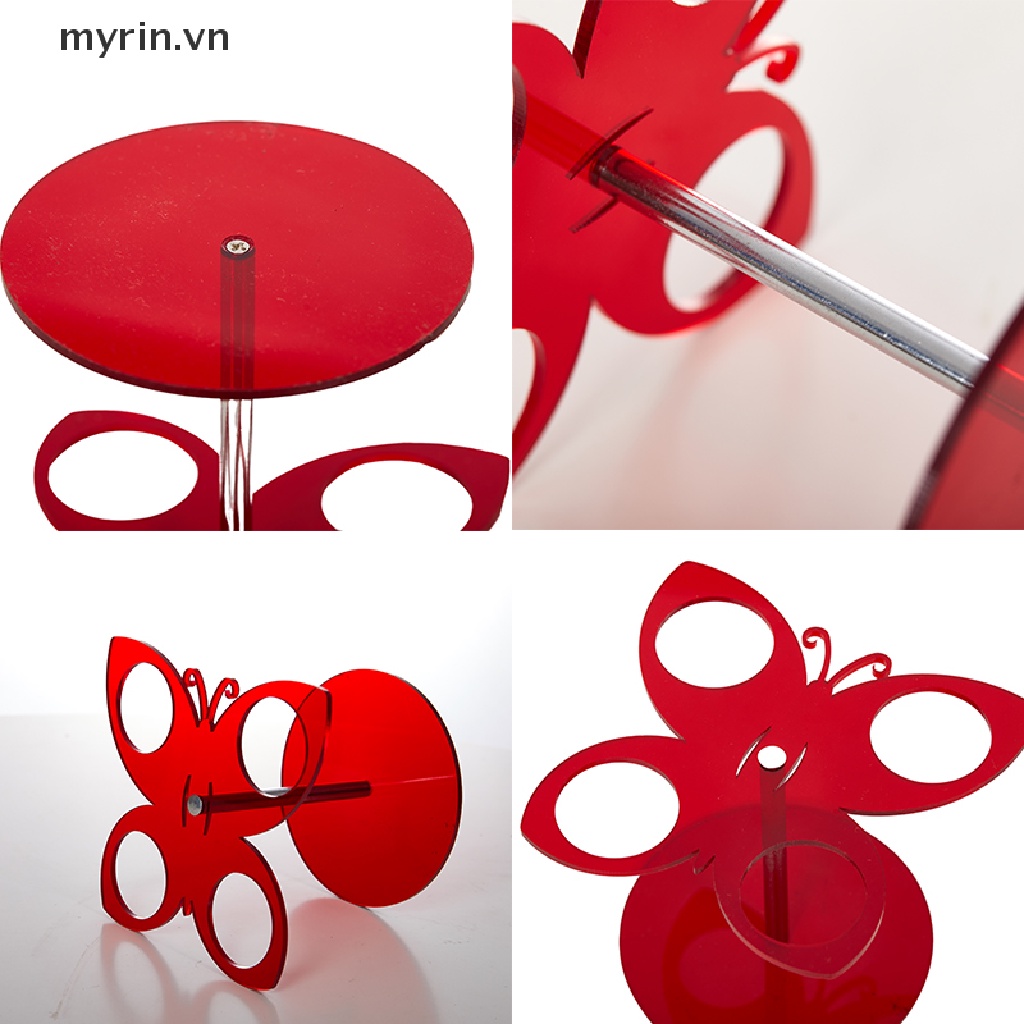 Giá Đỡ Que Kem Hình Nón 4 Lỗ Bằng Acrylic Trong Suốt