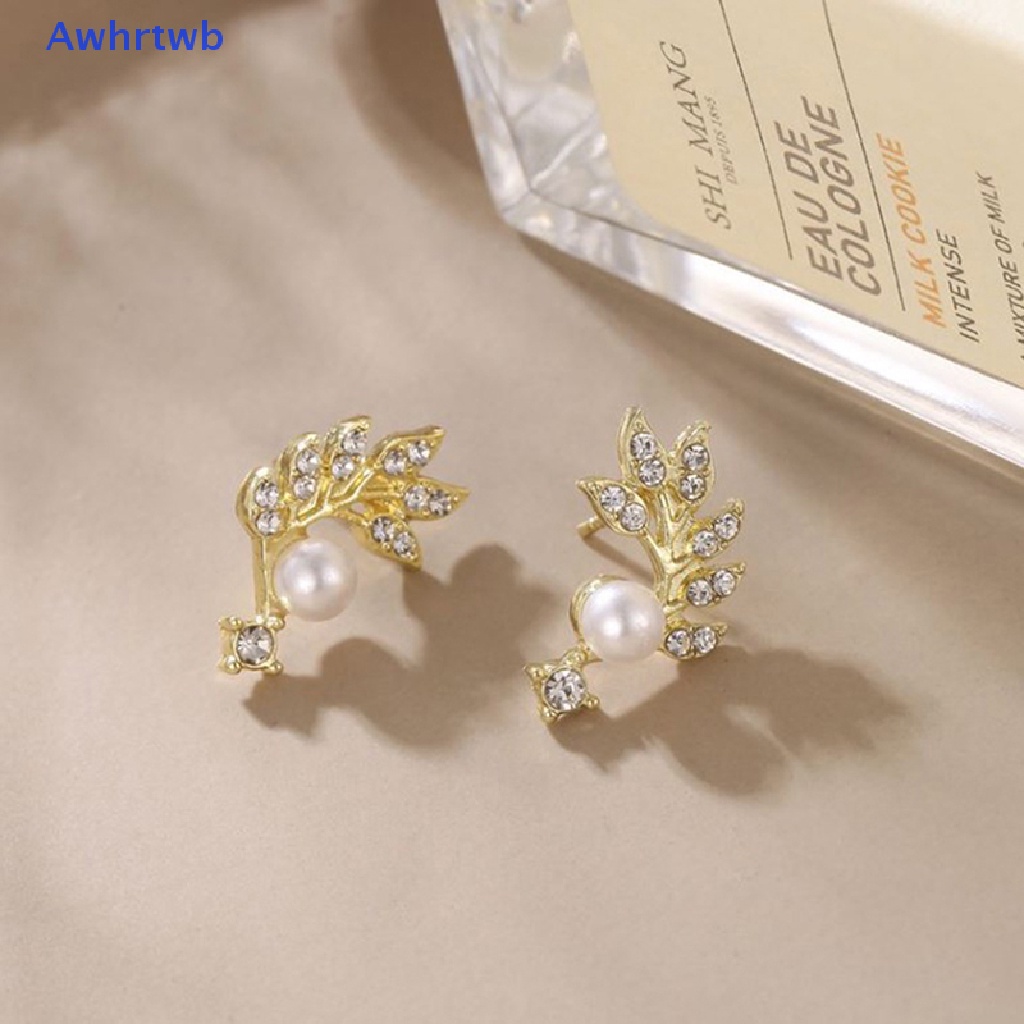 Khuyên Tai Chữ U Đính Đá Pha Lê Thời Trang Hàn Quốc Mới Cho Nữ