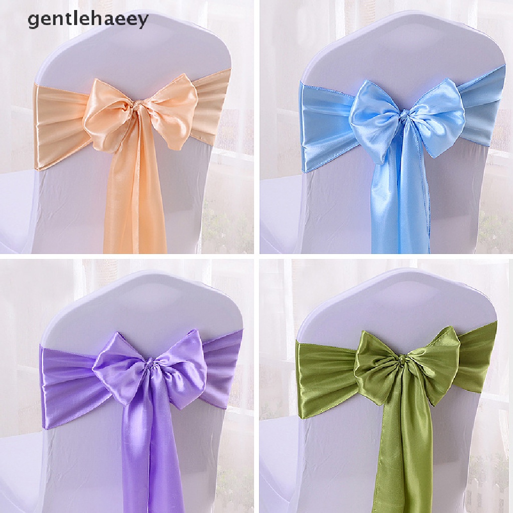 Vỏ Bọc Ghế Thắt Nơ Sa Sash Nhiều Màu Chất Lượng Cao Trang Trí Tiệc Cưới / Sinh Nhật / Khách Sạn