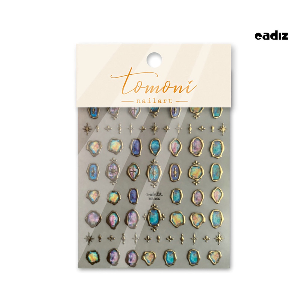 Miếng Dán Trang Trí Móng Tay 5D Khung Phẳng In Nổi Họa Tiết Phong Cách Nhật Bản Cổ Điển DIY