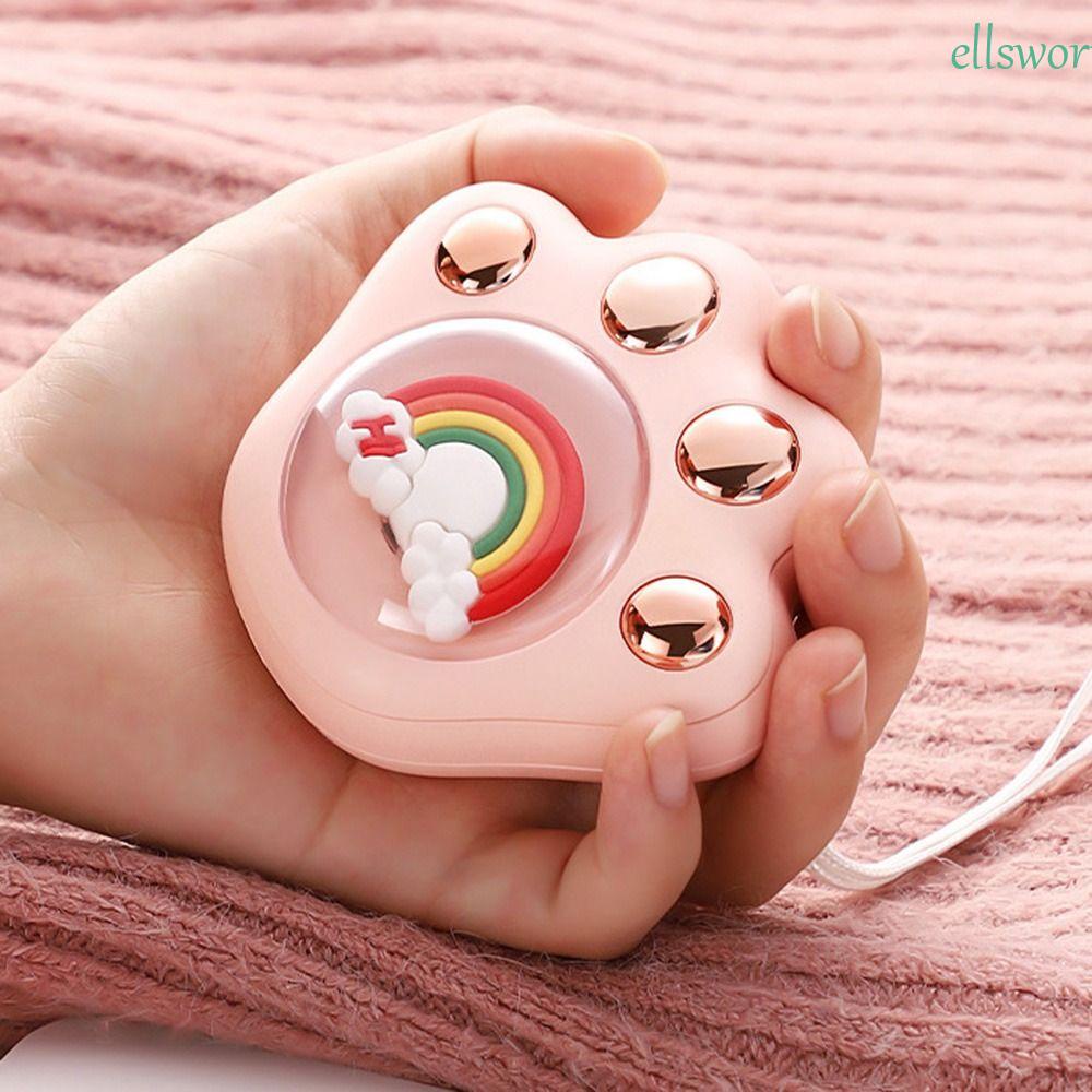 Máy Sưởi Ấm Tay Hình Dấu Chân Mèo Sạc Cổng USB Vào Mùa Đông