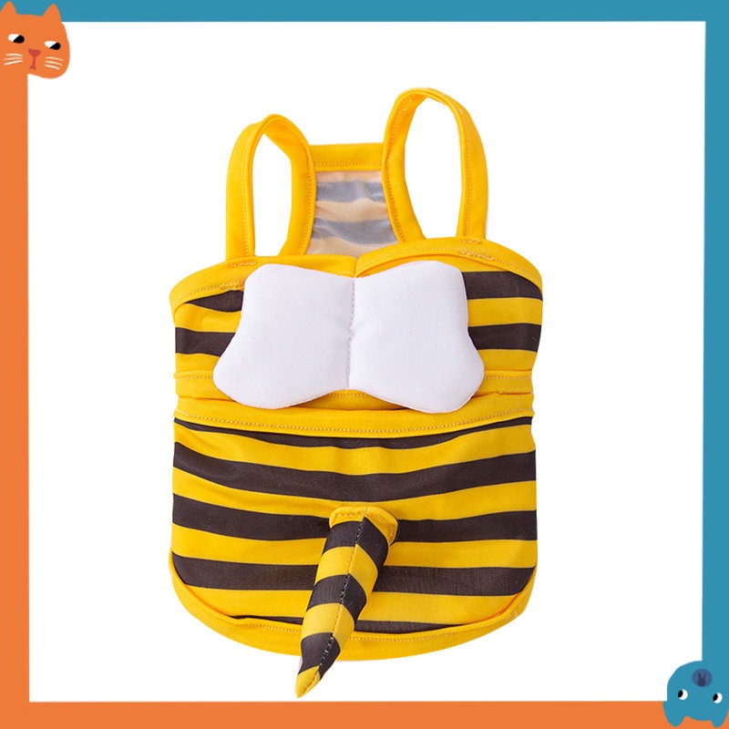 Bộ Bikini Hai Mảnh Hình Chú Ong Dễ Thương Cho Thú Cưng