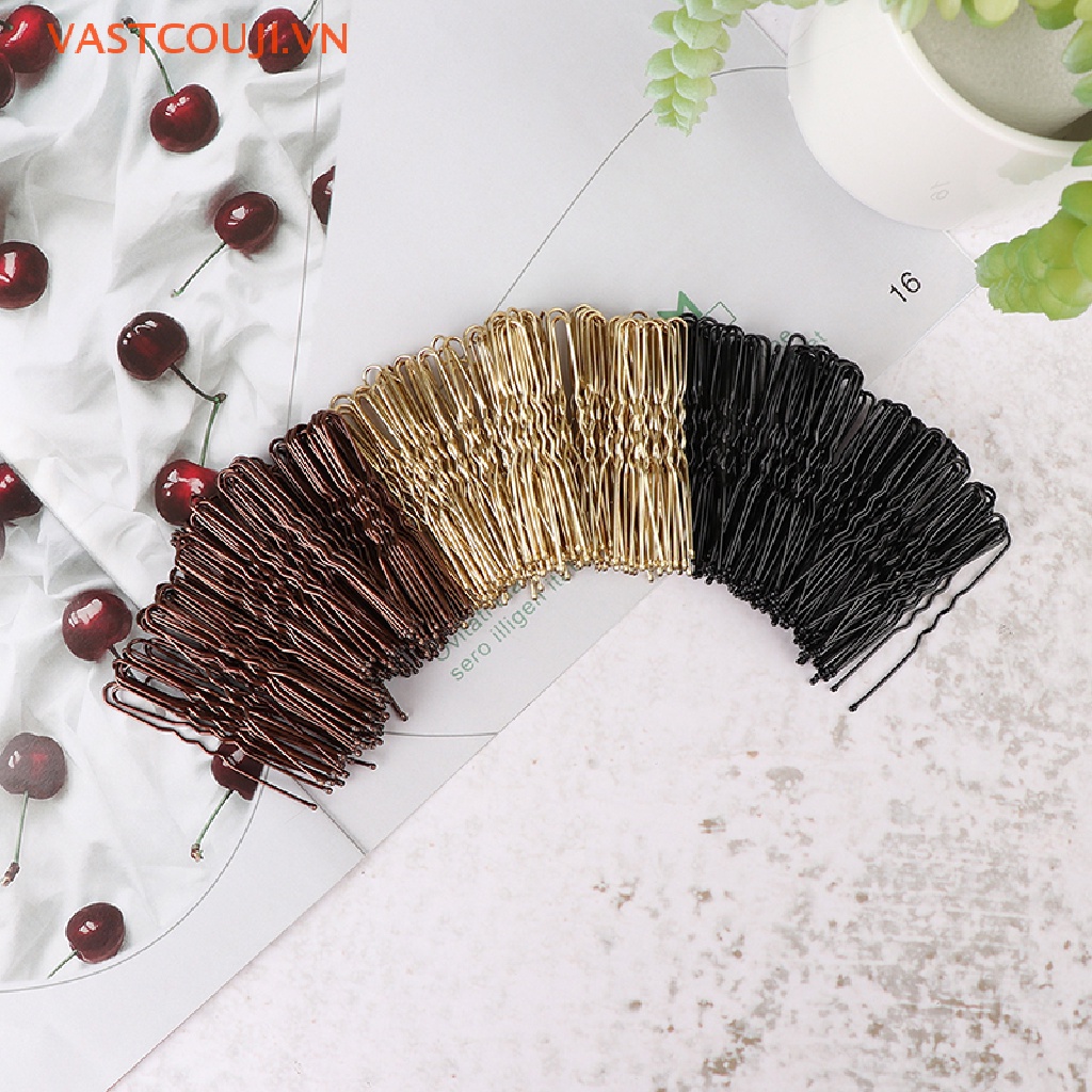 Set 50 Kẹp Tăm Chữ U Gợn Sóng Tạo Kiểu Tóc Cho Nữ
