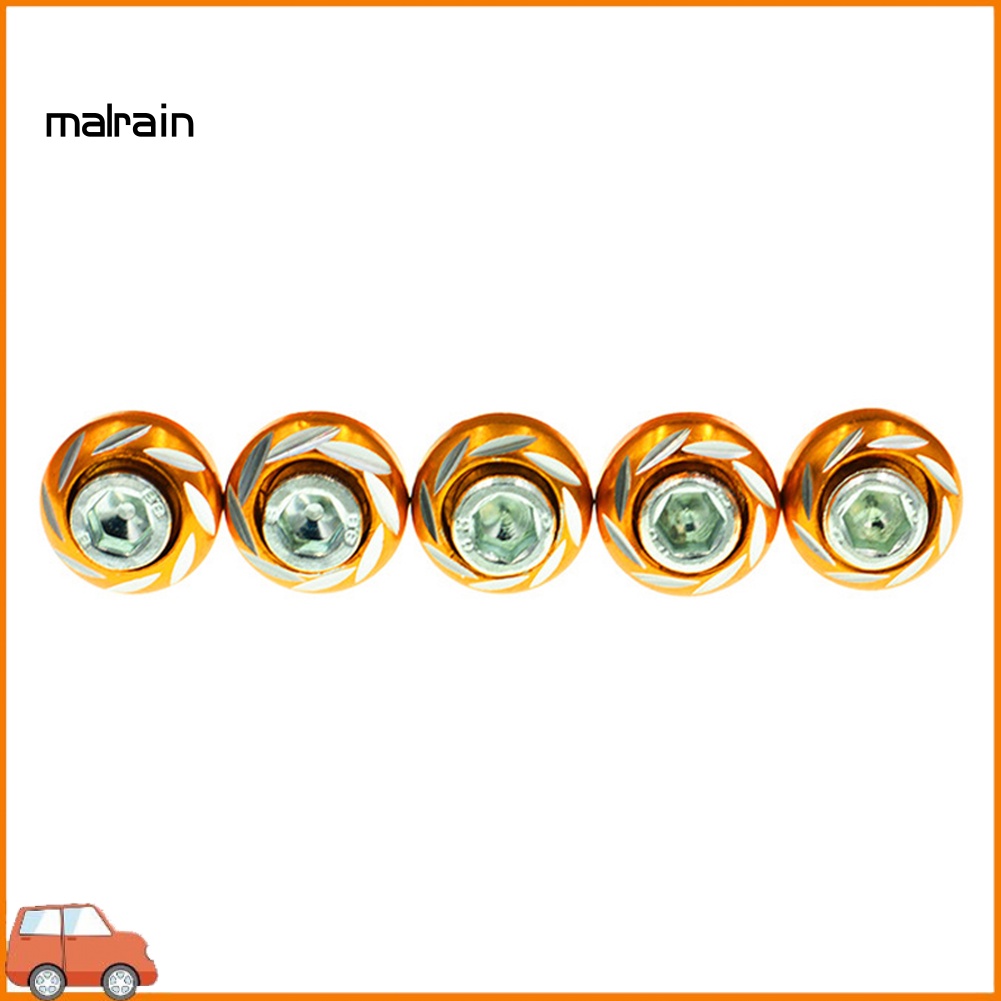 Bộ 5 Ốc Vít Hợp Kim Nhôm 6mm Chuyên Dụng Cho Xe Mô Tô