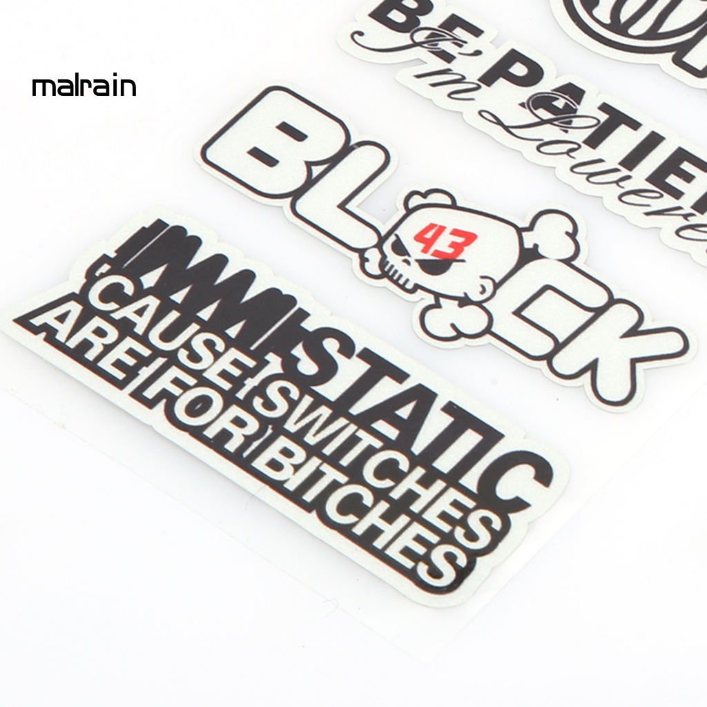 Bộ 5 Miếng Dán Trang Trí Xe Máy Scooter DIY