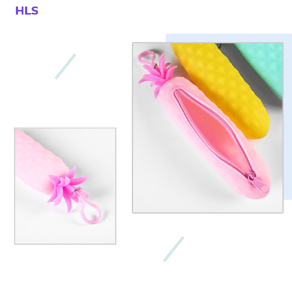 [HLS] Túi Đựng Bút Bằng Silicon Hình Trái Cây Và Rau Củ Dễ Thương Cho Học Sinh