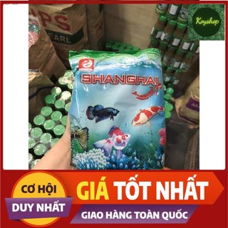 Thức ăn cho cá cảnh shanghai loại viên 3 size hạt nhỏ 500g - cám cá cảnh