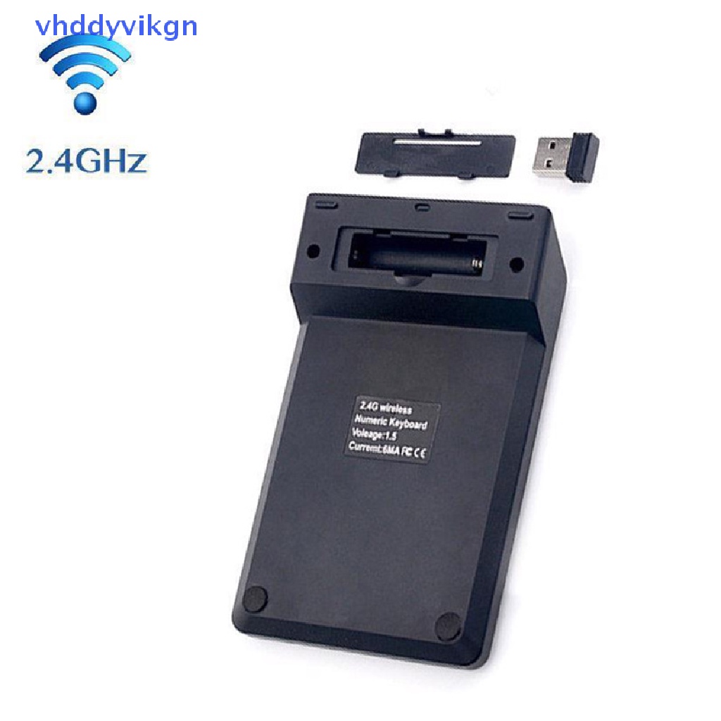 Bàn Phím Số 18 Phím Không Dây VHDD 2.4G Mini USB Cho PC Laptop