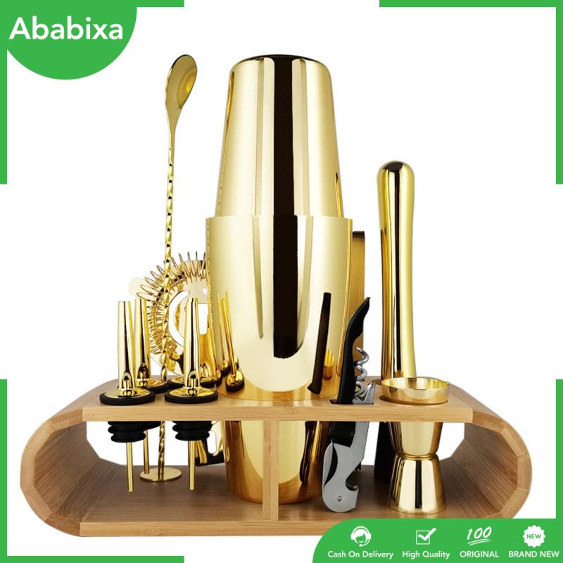 Giá Đỡ Bình Lắc Cocktail Bằng Tre Để Bàn Tiện Lợi