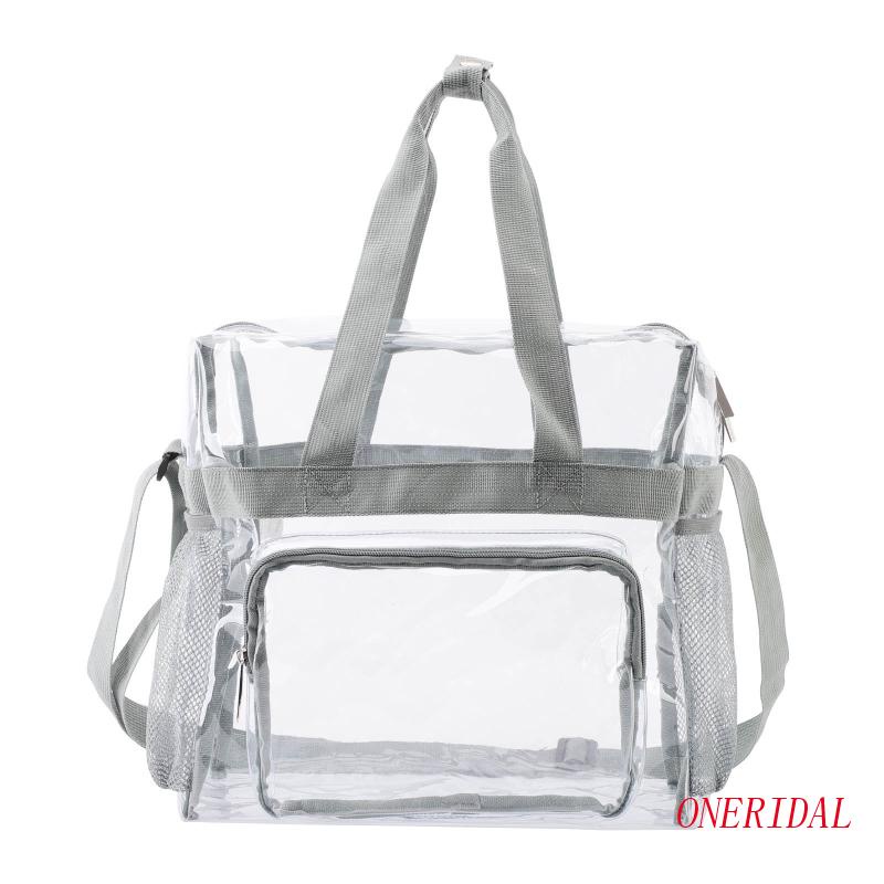 Túi Xách Đeo Vai Bằng PVC Trong Suốt Hình Vuông Cỡ Lớn Với Dây Đeo Tùy Chỉnh Thời Trang Cho Nữ