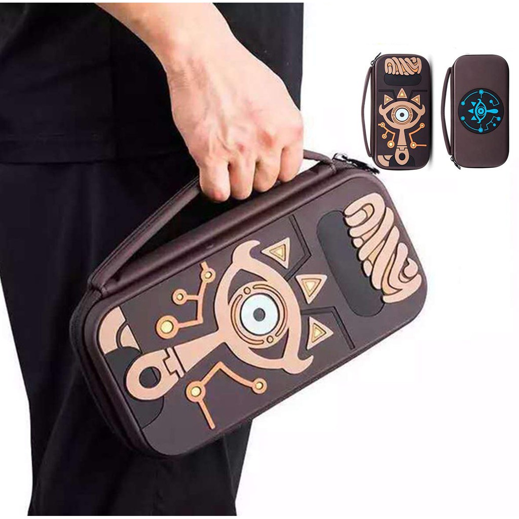 Túi Đựng Máy Chơi Game Nintendo Switch Zelda ,Travel Bằng Silicon Cứng Với Mắt Sheikah Slate Cho Nintendo Switch Console Joy-con