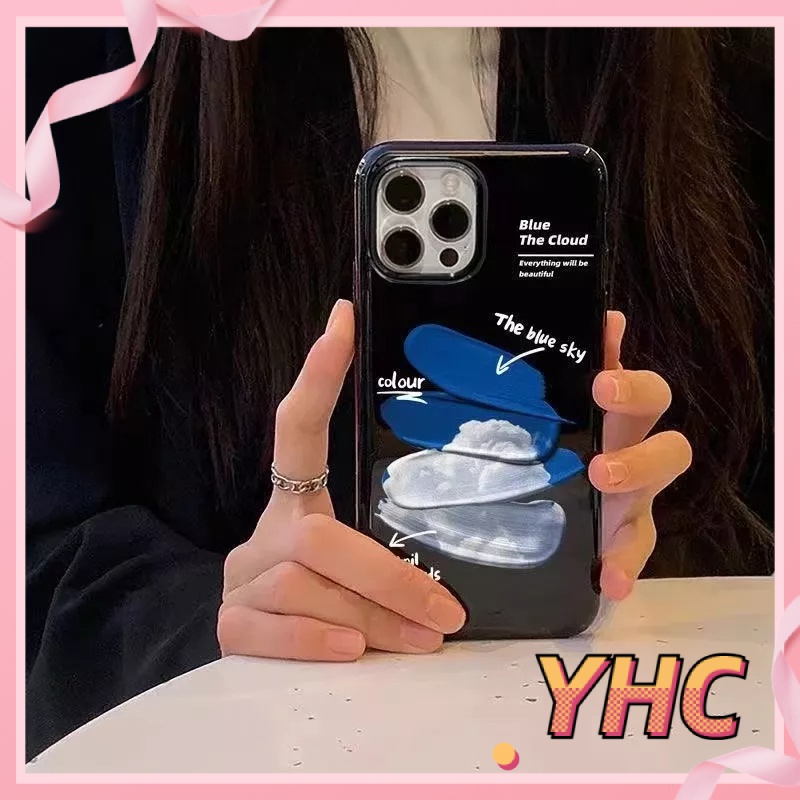 Ốp lưng iphone Bầu trời xanh và mây trắng màu sắc silicone vỏ thạch Cho iPhone 6 / 6S / 6splus / se / 7 / 7plus / 8 / 8plus / X / xs / xsmax / 11 / 12 / 13 / 14/pro max-509