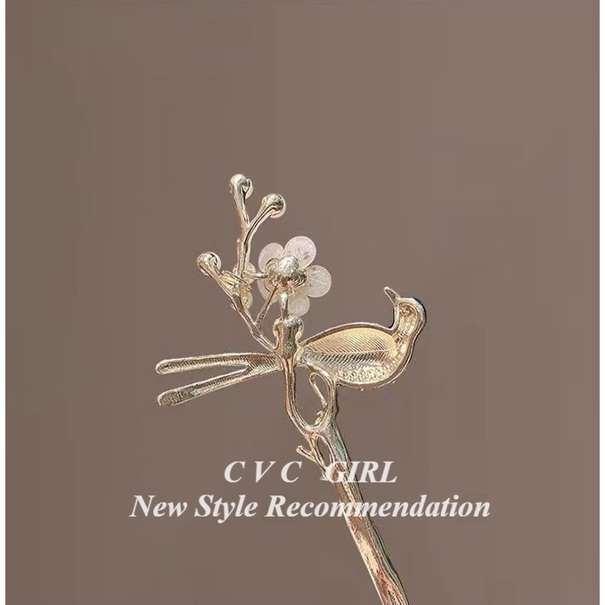 Trâm Cài Tóc Đính Bóng Lông Mày Phong Cách Hanfu Trung Hoa Cổ Điển Thời Trang Cho Nữ