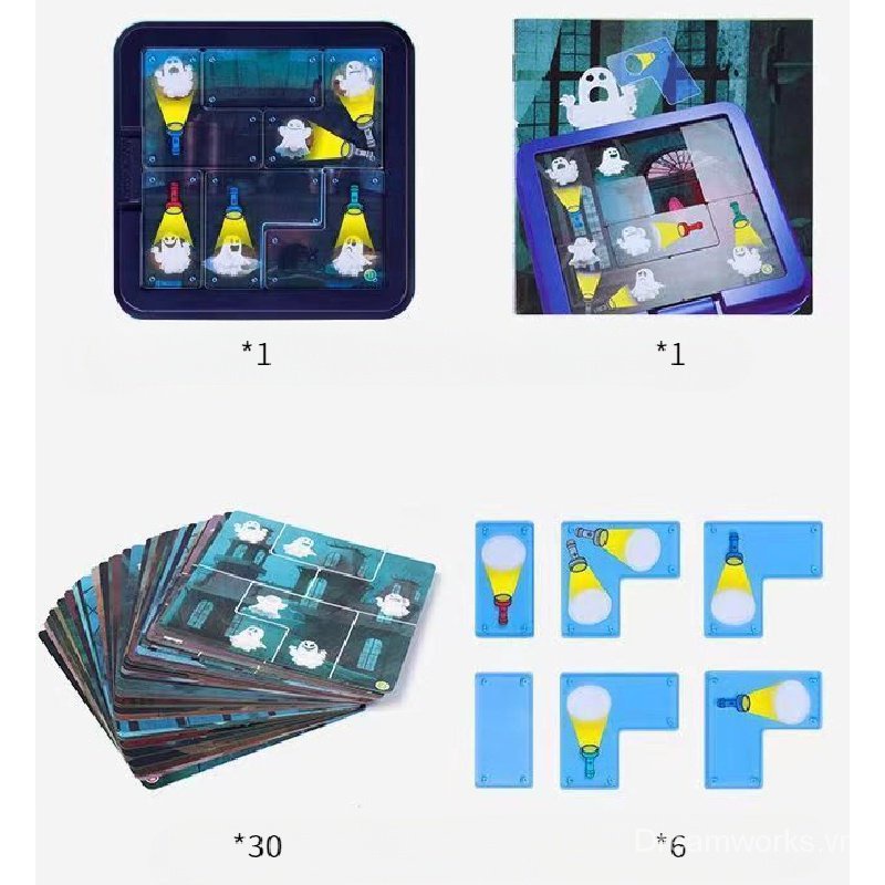 Bộ Đồ Chơi Board Game Ghost Catcher Phiên Bản Trung Tâm Giúp Rèn Luyện Tư Duy Cho Ba Mẹ Và Bé