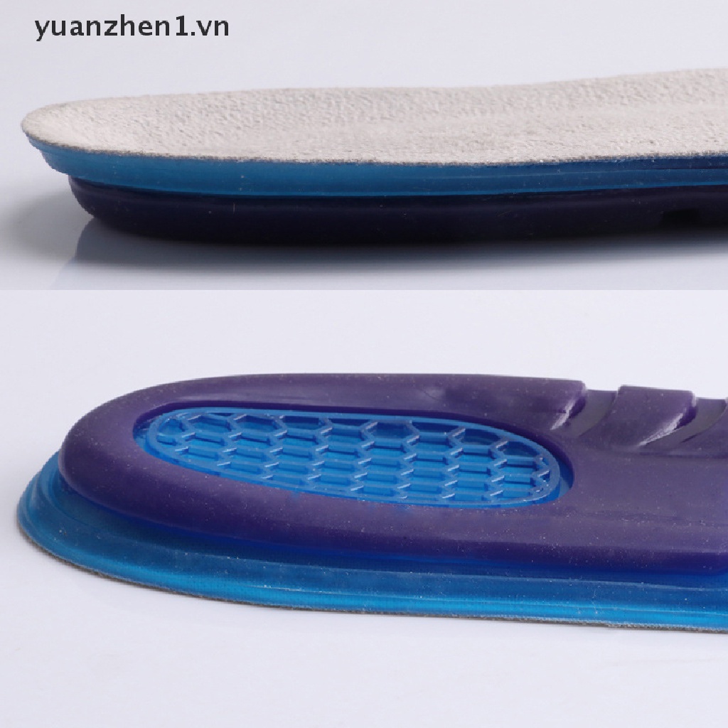 Miếng Lót Giày Thể Thao Hỗ Trợ Giảm Đau Lòng Bàn Chân Chống Sốc Bằng Silicon Gel Mềm Dành Cho Nam Và Nữ