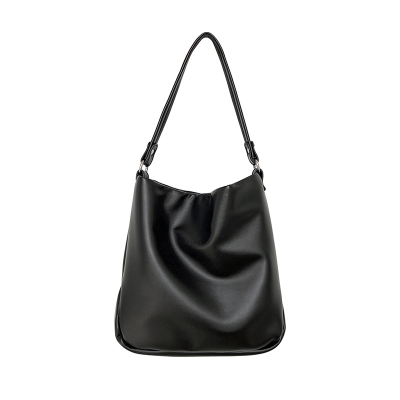 Túi Xách Da PU Sức Chứa Lớn Màu Bạc Thời Trang Cho Nữ