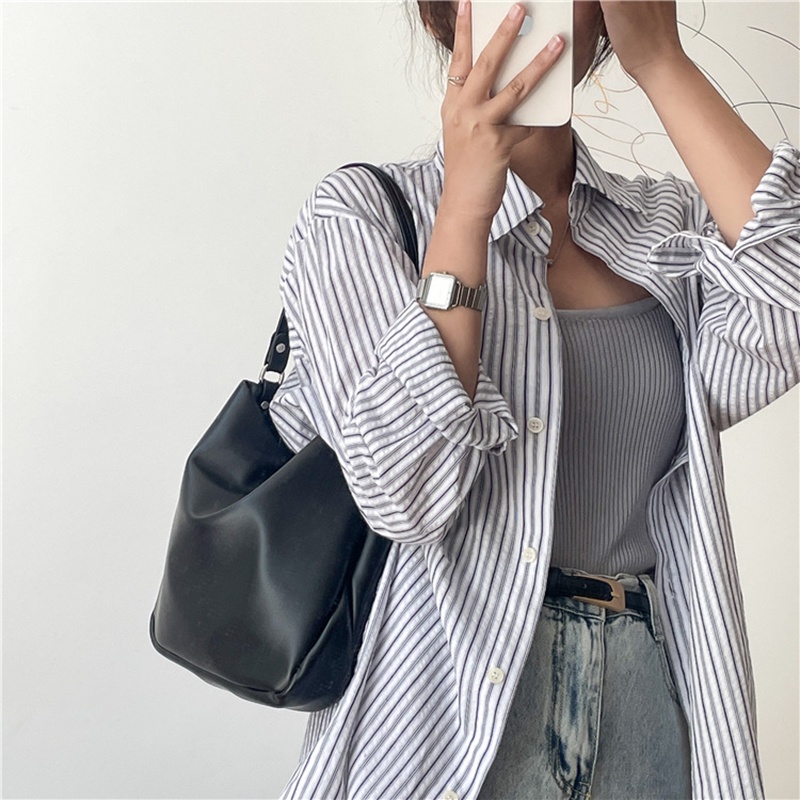 Túi Xách Da PU Sức Chứa Lớn Màu Bạc Thời Trang Cho Nữ