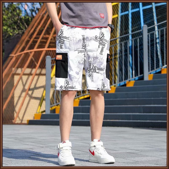 Quần Lửng Thể Thao Phối Nhiều Túi Thời Trang Xu Hướng Cho Nam