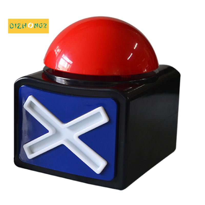 Còi Báo Động Chơi Game Q &amp; A Có Đèn Và Âm Thanh Cho Talent Buzzer, Nút Quay Màu Đỏ