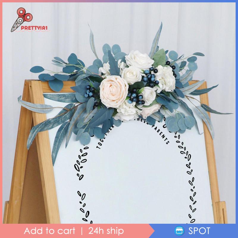 Vòng Hoa Nhân Tạo Handmade Prettyia1 Dành Cho Phòng Ngủ / Tiệc Cưới