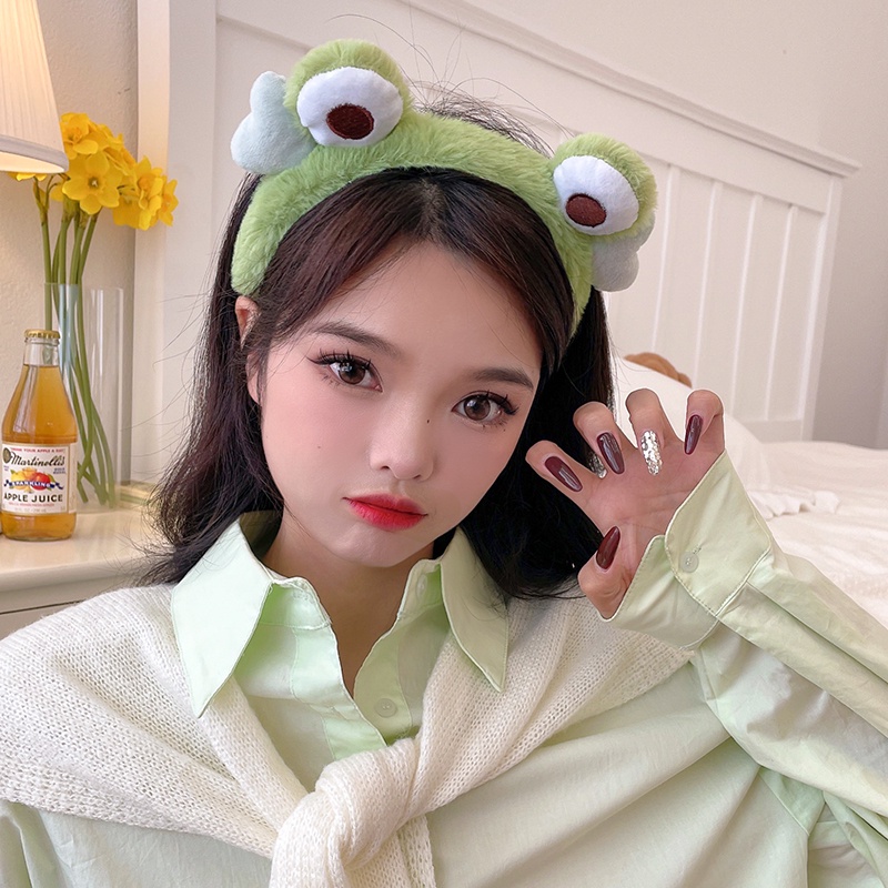 Băng Đô Cài Tóc Hình Chú Ếch Mắt To Dễ Thương