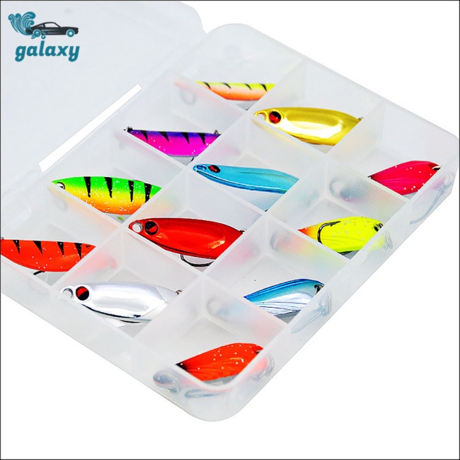 Galaxy Set 12 Mồi Giả Câu Cá Nhiều Màu Sắc Kèm Hộp Đựng