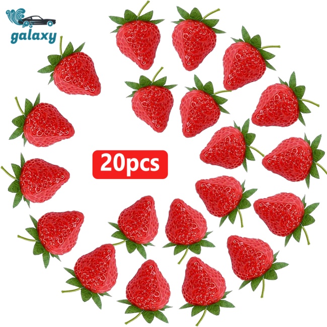 Galaxy Set 20 Quả Dâu Giả 3.5cm Trang Trí Nội Thất