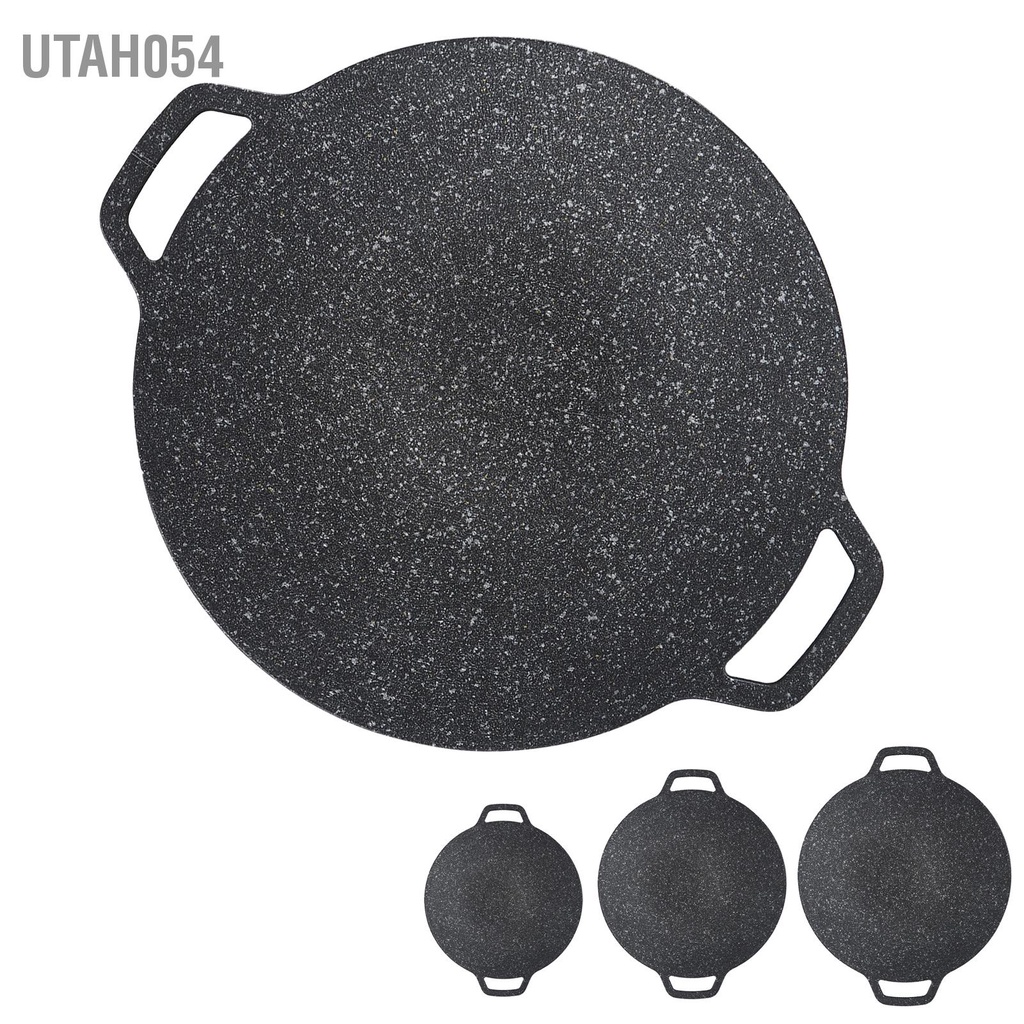 Utah054 Vỉ Nướng BBQ Hàn Quốc Hình Tròn Dẫn Nhiệt Cao Dễ Dàng Làm Sạch Cho Nấu Ăn Ngoài Trời Trong Nhà
