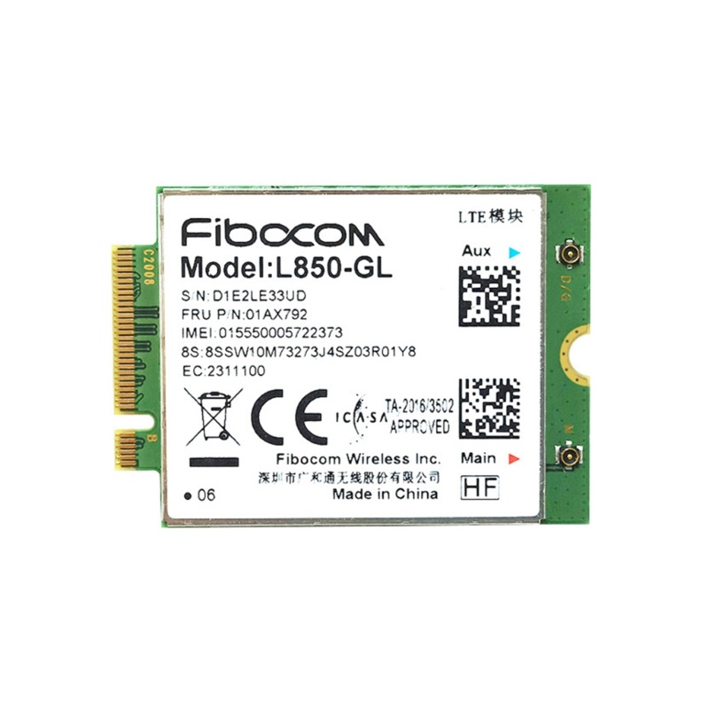 Mô Đun Không Dây 4G LTE L850-GL Cho ThinkPadX1 Carbon Gen6 X280 T580 T480s L480