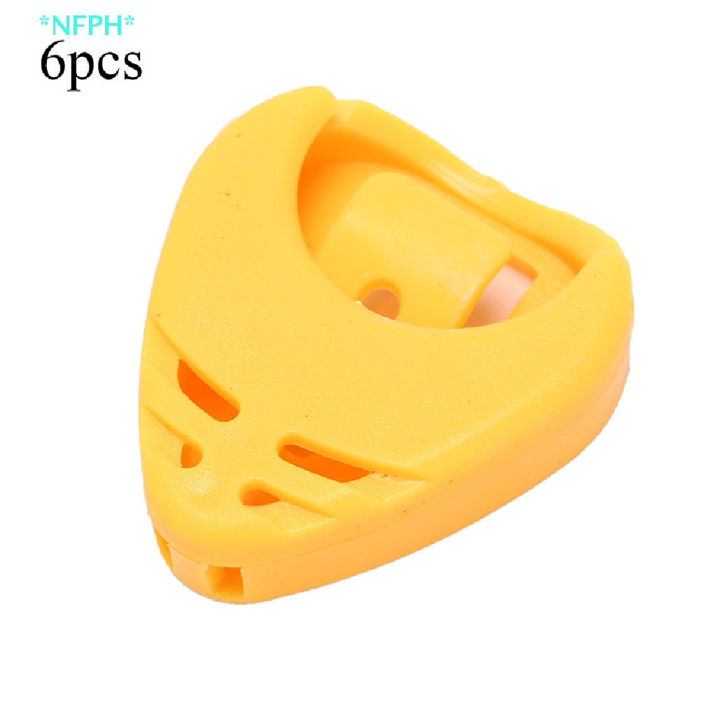 Bộ 6 Miếng Gảy Đàn guitar Bằng Nhựa Hình Trái Tim Mới