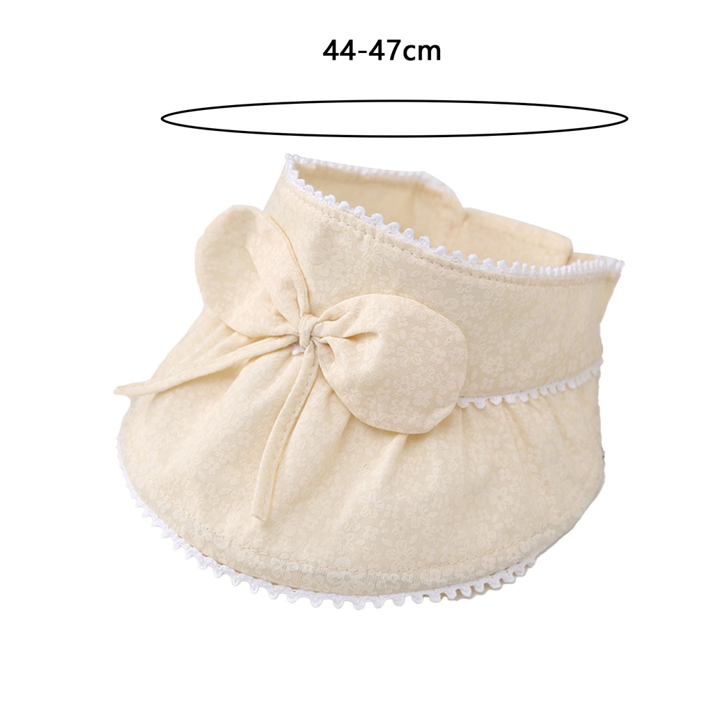 Mũ Chống Nắng Vành Dài Hở Chóp Đính Nơ Có Thể Điều Chỉnh Cho Bé Gái