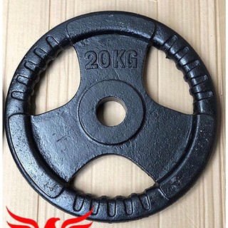 Tạ miếng gang màu đen 20kg phi 50