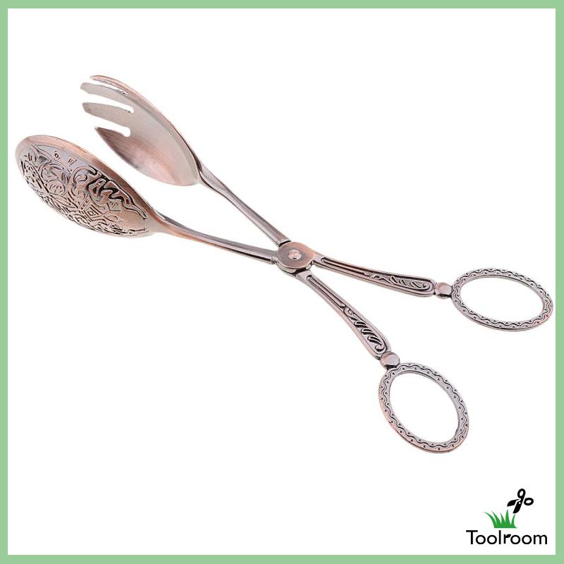 Kẹp Gắp Thức Ăn Bằng Kim Loại Dày Dặn Màu Vàng #1