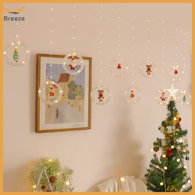 Rèm Cửa Đèn Led Trang Trí Giáng Sinh