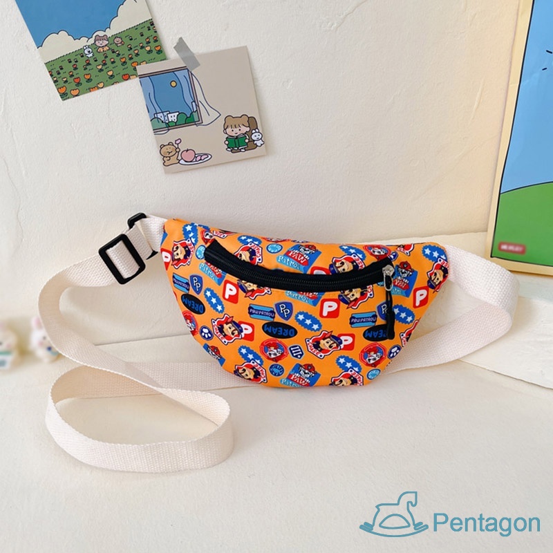 Túi Đeo Chéo In Họa Tiết Hoạt Hình Siêu Nhẹ Phong Cách Hàn Quốc Cho Bé