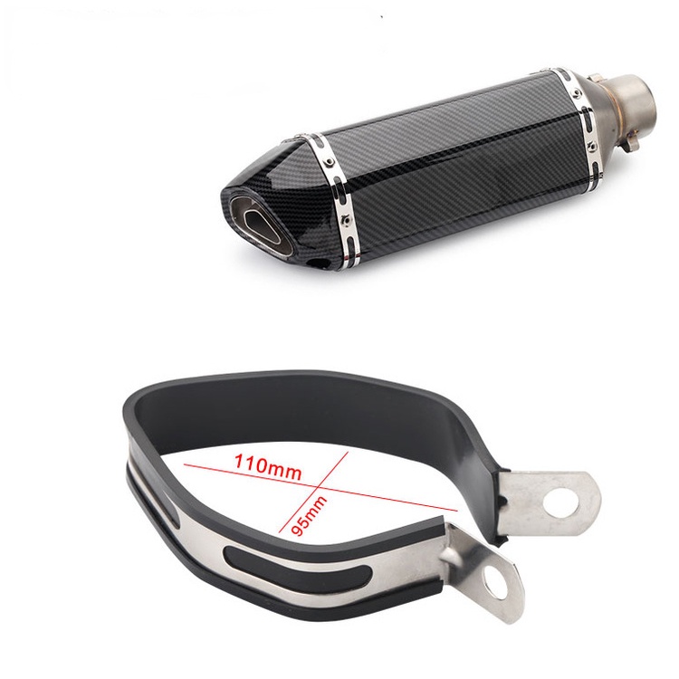 Kẹp Treo Ống Pô Giảm Thanh Bằng Thép Không Gỉ Cho Xe Mô Tô