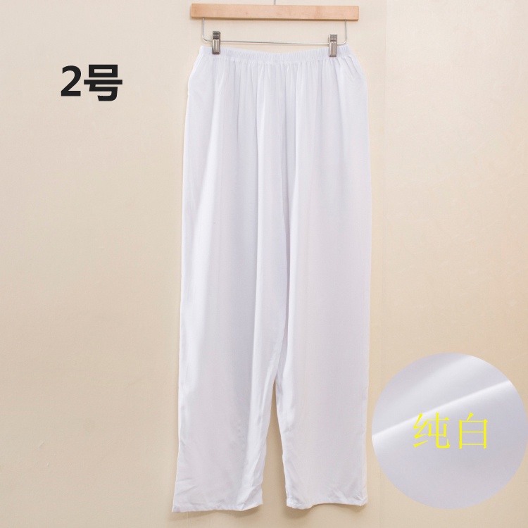 Quần Cotton Lụa Cotton Lụa Plus Size Plus Size Màu Trơn Thời Trang Mùa Hè Hàng Mới 2023 Dành Cho Nam Và Nữ