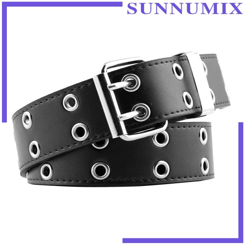 Set 2 Dây Thắt Lưng Da Phối Khoá Kim Loại Thời Trang Dành Cho Nữ