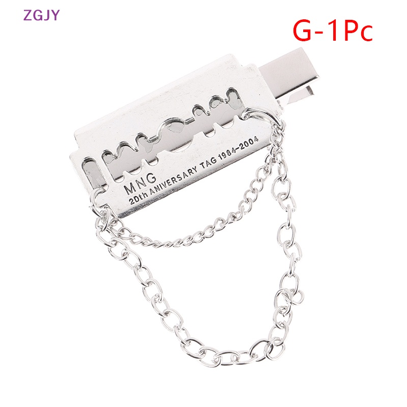 Kẹp Tóc Chuỗi Xích Bằng Kim Loại Phong Cách Punk Cá Tính Cho Dịp Halloween Mới