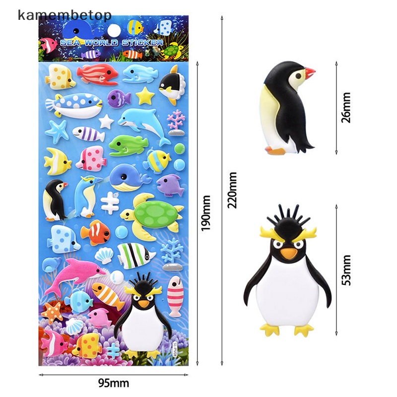 Sticker Dán Trang Trí Nhật Ký Hình Cá Heo Và Cá Mập