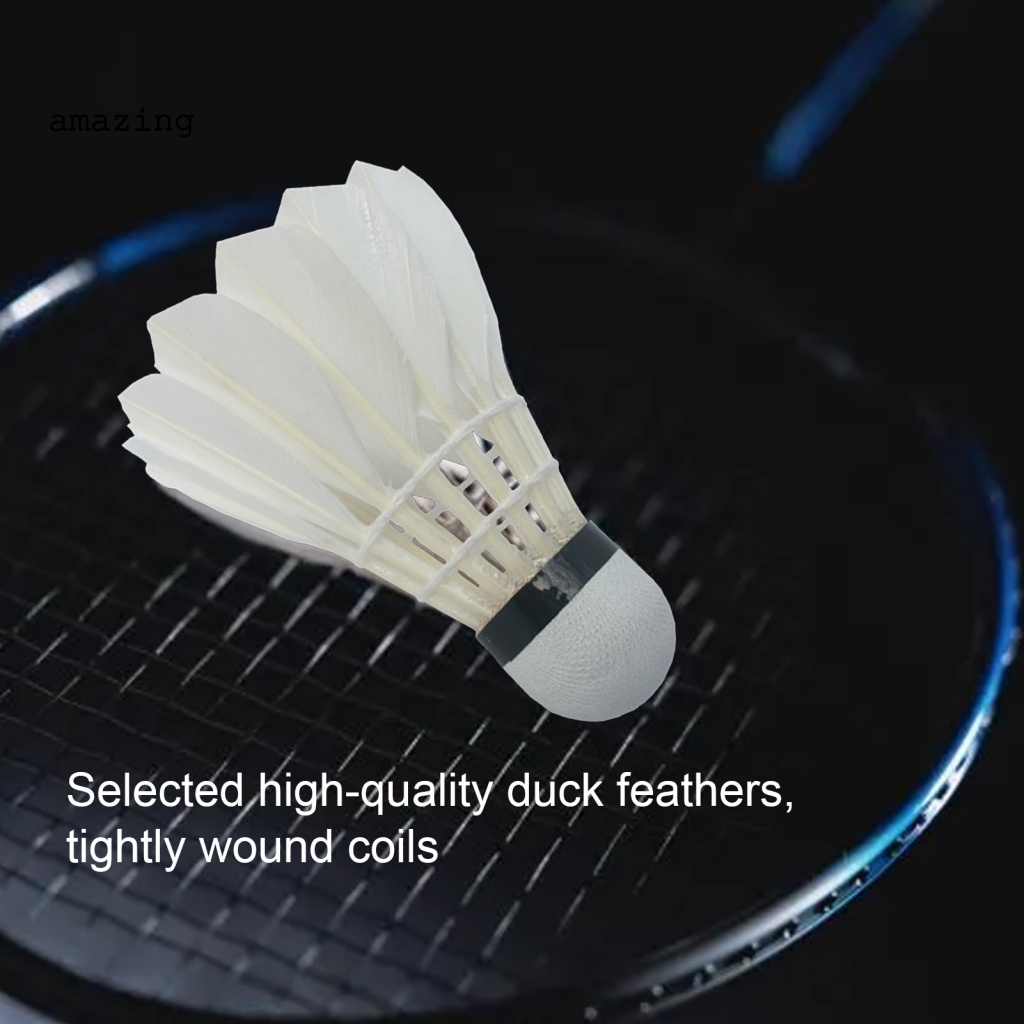 Set 12 Trái Cầu Lông Tập Luyện Chống Gió Độ Co Giãn Cao