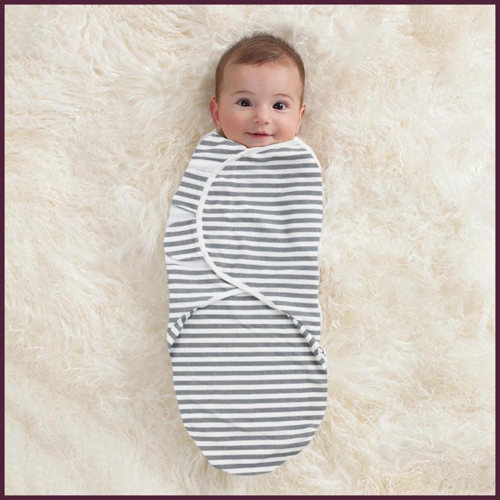 Chăn Quấn Bé Sơ Sinh Bằng Cotton Nguyên Chất Có Thể Điều Chỉnh