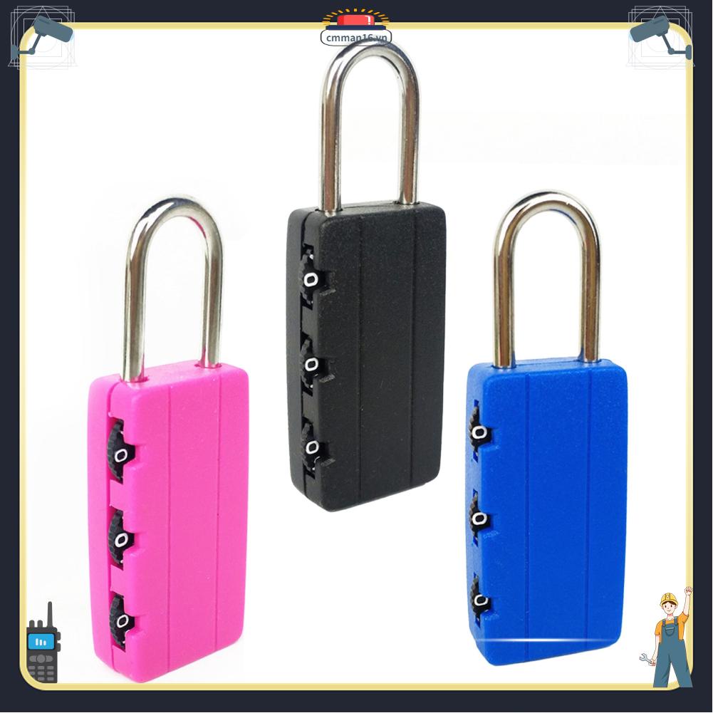 Lorrtta Mini 3 Chữ Số Kết Hợp Ổ Khóa Hành Lý Du Lịch Vali Sinh Viên Túi Nhật Ký Thư Mục