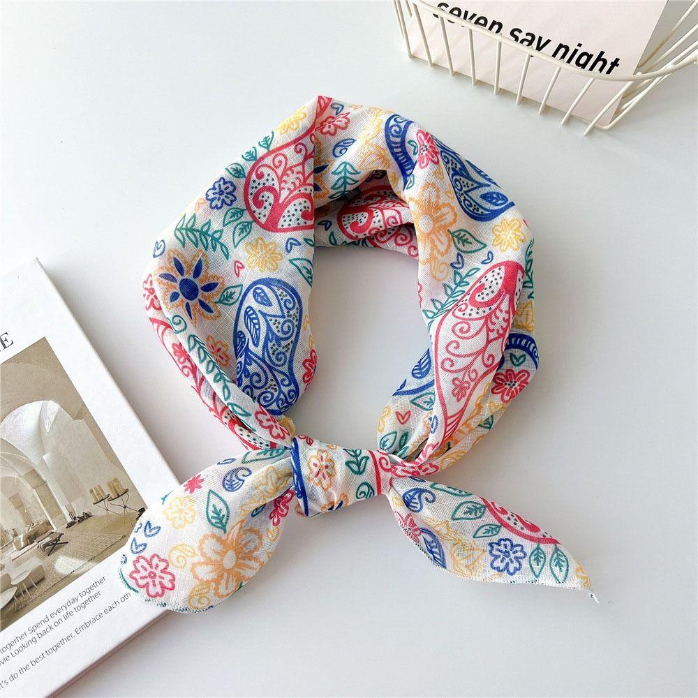 LILYES Khăn Quàng Cổ / Khăn Quàng Cổ / Túi Xách Hình Vuông Đơn Giản Phong Cách Hàn Quốc