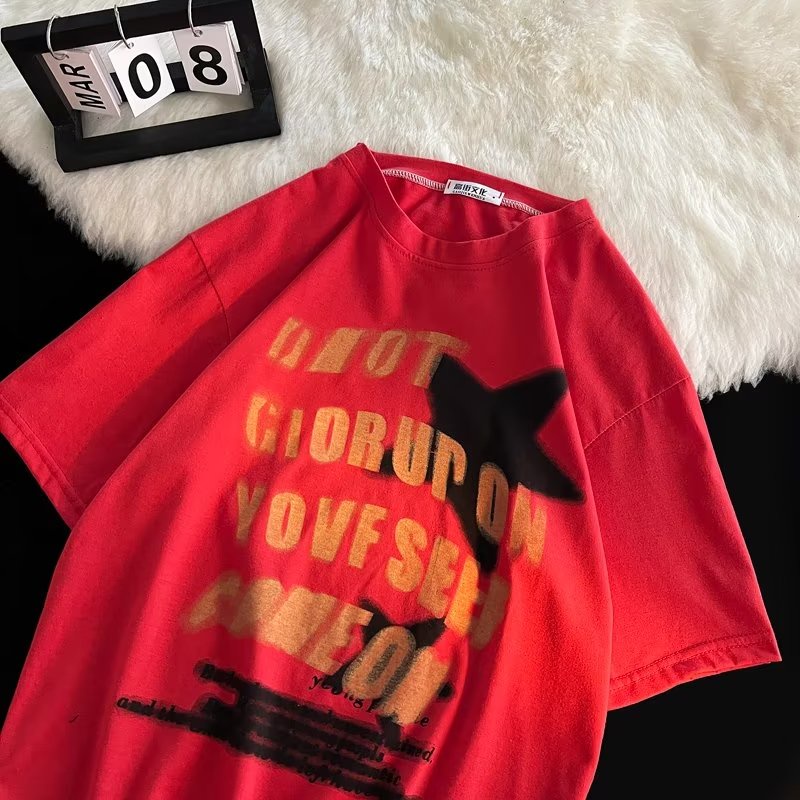 Áo Thun Cotton Ngắn Tay Thời Trang Đường Phố Trẻ Trung Cho Nam