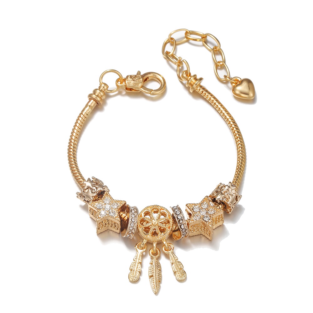 Pandora Vòng Đeo Tay Bằng Thép Titan Chống Thấm Nước Thiết Kế Tinh Tế Thời Trang