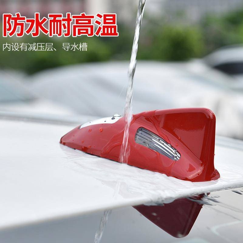 Ăng Ten Vây Cá Mập Có Đèn Led Nhiều Màu Chống Nứt Gắn Nóc Xe Hơi