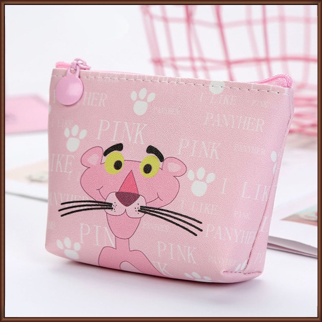 Ví Đựng Tiền Xu Có Khóa Kéo Họa Tiết Hoạt Hình Dễ Thương Cho Nữ